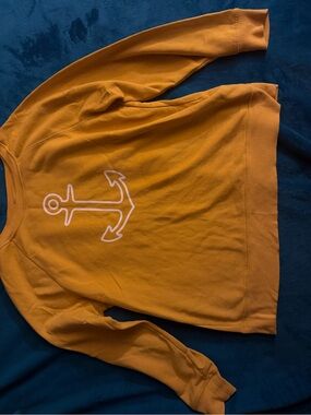 Old Navy yellow anchor sweater
